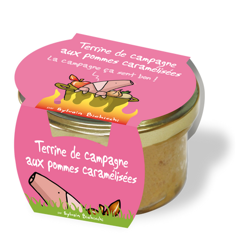 TERRINE DE CAMPAGNE AUX POMMES CARAMELISEES HIHIHI 90G