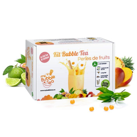 KIT BUBBLE TEA PERLES DE FRUIT PASSION